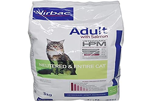 VIRBAC HPM Feline Adult NEUTERED Entire Salmon 3KG von Virbac