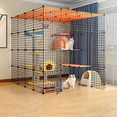 Großer, Tragbarer Meerschweinchenkäfig Für Den Innenbereich, Haustierkäfige Für Kleintiere, Zusammenklappbarer Haustierkäfig, Extra Groß Mit Fußpolster Aus Harz,Black-144 * 144 * 144cm Großer, Tragbarer Meerschweinchenkäfig Für Den Innenbereich, Haustierkäfige Für Kleintiere, Zusammenklappbarer Haustierkäfig, Extra Groß Mit Fußpolster Aus Harz,Black-144 * 144 * 144cm von HPTHLY