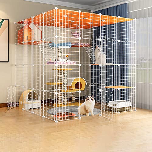 Großer, Tragbarer Meerschweinchenkäfig Für Den Innenbereich, Haustierkäfige Für Kleintiere, Zusammenklappbarer Haustierkäfig, Extra Groß Mit Fußpolster Aus Harz,White-144 * 144 * 144cm Großer, Tragbarer Meerschweinchenkäfig Für Den Innenbereich, Haustierkäfige Für Kleintiere, Zusammenklappbarer Haustierkäfig, Extra Groß Mit Fußpolster Aus Harz,White-144 * 144 * 144cm von HPTHLY