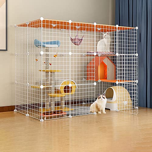 Großer, Tragbarer Meerschweinchenkäfig Für Den Innenbereich, Haustierkäfige Für Kleintiere, Zusammenklappbarer Haustierkäfig, Extra Groß Mit Fußpolster Aus Harz,White-144 * 74 * 109cm Großer, Tragbarer Meerschweinchenkäfig Für Den Innenbereich, Haustierkäfige Für Kleintiere, Zusammenklappbarer Haustierkäfig, Extra Groß Mit Fußpolster Aus Harz,White-144 * 74 * 109cm von HPTHLY