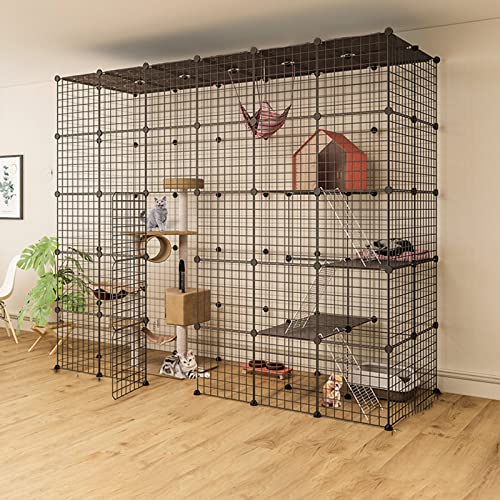 Großer Drahtkäfig Für Katzen Im Innenbereich, Tragbar, Zusammenklappbar, Metallzaun Für Katzen Und Hunde,219 * 75 * 182cm Großer Drahtkäfig Für Katzen Im Innenbereich, Tragbar, Zusammenklappbar, Metallzaun Für Katzen Und Hunde,219 * 75 * 182cm von HPTHLY