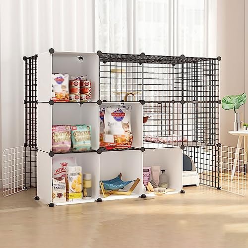Großer Katzenlaufstall Für Den Innenbereich, Abnehmbares Katzenaußengehege, Kleintierkäfige, Katzenzaun, Großer Auslaufplatz, Ideal Für 1–3 Katzen, Großer Katzenlaufstall Für Den Innenbereich, Abnehmbares Katzenaußengehege, Kleintierkäfige, Katzenzaun, Großer Auslaufplatz, Ideal Für 1–3 Katzen, von HPTHLY