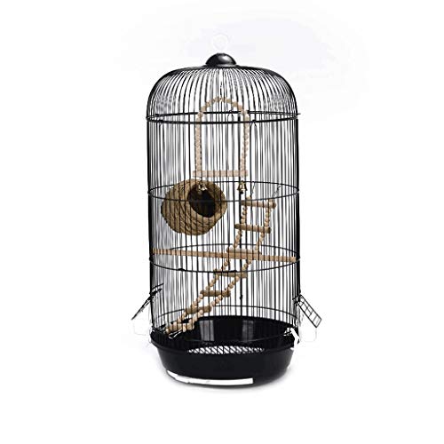 Großer Vogelkäfig Aus Metall, Einfacher Europäischer Runder Haustiervogel-Villa, Für Drinnen Und Draußen, Vogelkäfig Zum Aufhängen, von HPTHLY