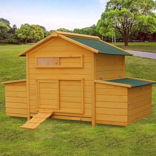 Hasenkäfig, Kaninchenstall Für Draußen Mit Wetterfestem Dach Und Eierkarton, Kleintiergehege Aus Holz Für Hühner Und Meerschweinchen, von HPTHLY