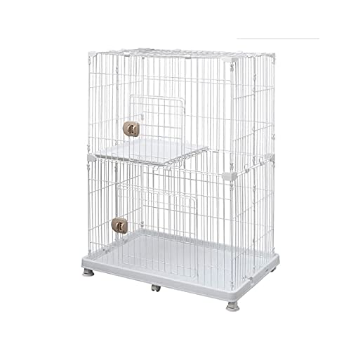Haustierkäfig, Haustierzaun, Zweistöckiger Dreistöckiger Großer Katzenkäfig, Katzenvilla, Katzenkäfig Mit Haustiertoilette, Grau, 93 * 63 * 121 cm, Haustierkäfig, Haustierzaun, Zweistöckiger Dreistöckiger Großer Katzenkäfig, Katzenvilla, Katzenkäfig Mit Haustiertoilette, Grau, 93 * 63 * 121 cm, von HPTHLY