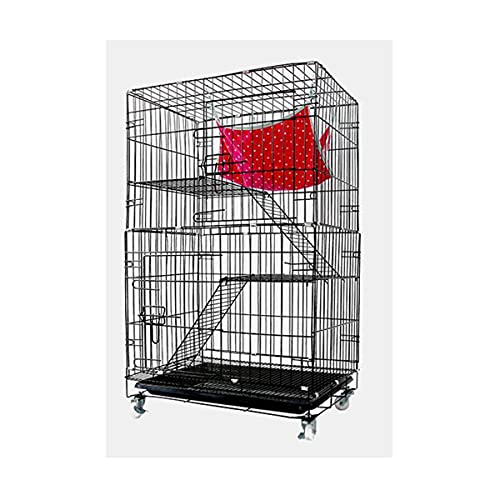 Haustierkäfig, Katzenkäfig Doppelstöckige Villa Faltbare Fette Verschlüsselung Katzenkäfig Haustier Mit Toilette Katzenvilla,61 * 43 * 100Cm, Haustierkäfig, Katzenkäfig Doppelstöckige Villa Faltbare Fette Verschlüsselung Katzenkäfig Haustier Mit Toilette Katzenvilla,61 * 43 * 100Cm, von HPTHLY