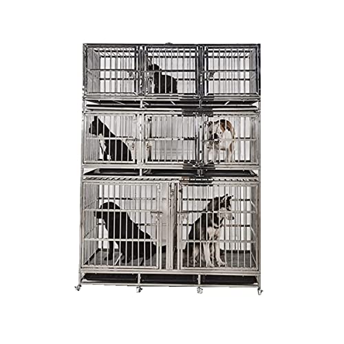 Haustierkäfig, Katzenkäfig Katzenkäfig Katzenhaus Katzenkäfig Katzenhaus Katzenvilla Katzenrahmen Katzenvitrine Haustierkäfig Hundekäfig, 157 * 75 * 120 cm, von HPTHLY