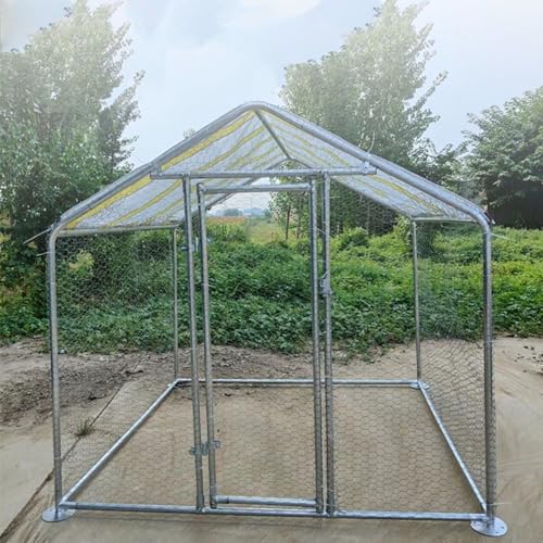 Hühnerkäfig Für Draußen, Kaninchenstall Aus Metall Mit Wasserdichter Abdeckung, Großer Hühnerstall Für Geflügel, Kaninchen, Hühner, Ente, Gans, von HPTHLY