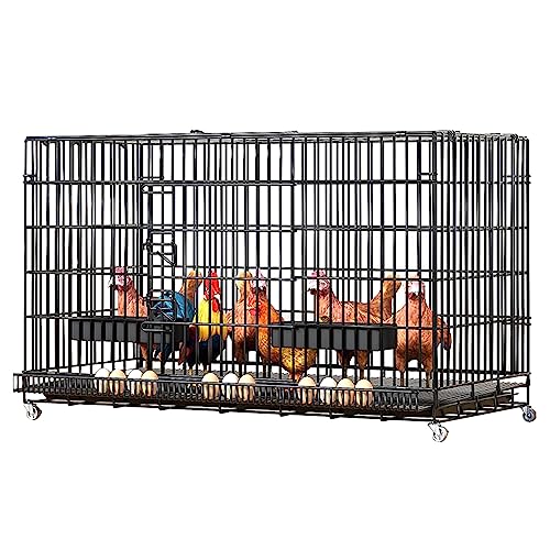 Hühnerstall Aus Metall, Zusammenklappbarer Hühnerauslauf Mit Rädern, Kaninchengehege, Tragbarer Laufstall Für Haustiere Für Kleintiere, Hühnerstall Aus Metall, Zusammenklappbarer Hühnerauslauf Mit Rädern, Kaninchengehege, Tragbarer Laufstall Für Haustiere Für Kleintiere, von HPTHLY