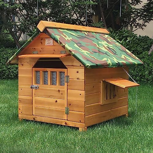 Hundehütte Aus Holz, Hundekäfig, Hundehütte, Katzenhütte, Wetterfest, Atmungsaktiv, Haustierhaus, Einfach Zusammenzubauen, Mit Sonnenblende – Für Kleine, Mitte,S Hundehütte Aus Holz, Hundekäfig, Hundehütte, Katzenhütte, Wetterfest, Atmungsaktiv, Haustierhaus, Einfach Zusammenzubauen, Mit Sonnenblende – Für Kleine, Mitte,S von HPTHLY