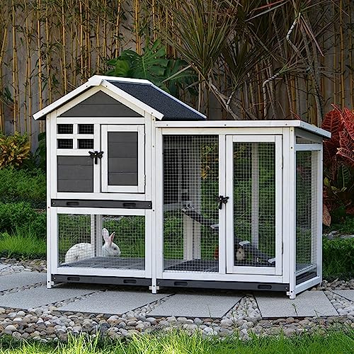 Kaninchenkäfig, Wetterfester Meerschweinchenkäfig Für Den Außenbereich, Hundezaun Mit Abnehmbarer, Auslaufsicherer Schale, Haustierhaus Für Den Außenbereich Fü,C3-120 * 63 * 95CM Kaninchenkäfig, Wetterfester Meerschweinchenkäfig Für Den Außenbereich, Hundezaun Mit Abnehmbarer, Auslaufsicherer Schale, Haustierhaus Für Den Außenbereich Fü,C3-120 * 63 * 95CM von HPTHLY