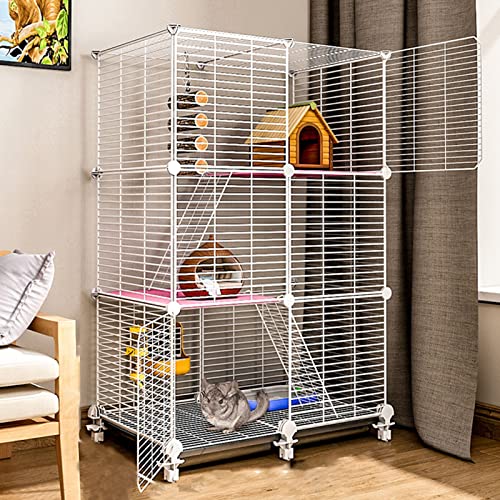 Kaninchenkäfig - Frettchen-Chinchillakäfig, Rattenkäfige Und Lebensräume, Kleintierkäfig, Haustierhaus Für Meerschweinchen, Chinchillakäfig Auf Rädern, Abnehmb, Kaninchenkäfig - Frettchen-Chinchillakäfig, Rattenkäfige Und Lebensräume, Kleintierkäfig, Haustierhaus Für Meerschweinchen, Chinchillakäfig Auf Rädern, Abnehmb, von HPTHLY