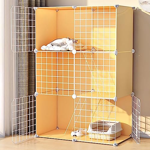 Katzenkäfig, DIY-Katzenlaufstall, Haustierkäfig, Drahtzwinger, Katzenbox, Leicht Zu Montierende Katzenzucht, Geeignet Für Welpen, Kätzchen, Meerschweinchen, FR,75 * 39 * 111cm/30 * 15 * 44in Katzenkäfig, DIY-Katzenlaufstall, Haustierkäfig, Drahtzwinger, Katzenbox, Leicht Zu Montierende Katzenzucht, Geeignet Für Welpen, Kätzchen, Meerschweinchen, FR,75 * 39 * 111cm/30 * 15 * 44in von HPTHLY