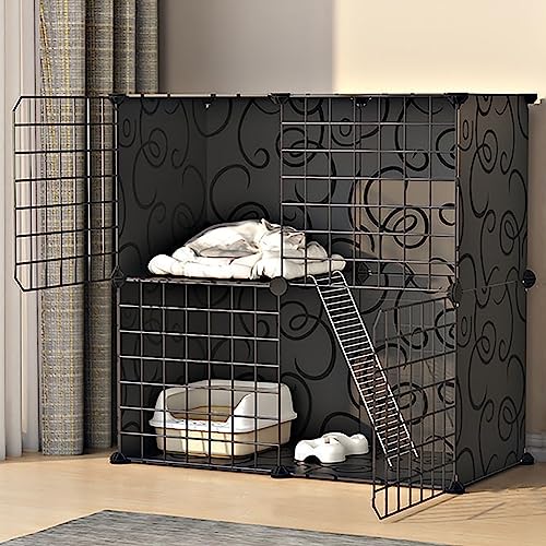 Katzenkäfig, DIY-Katzenlaufstall, Haustierkäfig, Drahtzwinger, Katzenbox, Leicht Zu Montierende Katzenzucht, Geeignet Für Welpen, Kätzchen, Meerschweinchen, FR,75 * 49 * 75cm/30 * 19 * 30in Katzenkäfig, DIY-Katzenlaufstall, Haustierkäfig, Drahtzwinger, Katzenbox, Leicht Zu Montierende Katzenzucht, Geeignet Für Welpen, Kätzchen, Meerschweinchen, FR,75 * 49 * 75cm/30 * 19 * 30in von HPTHLY