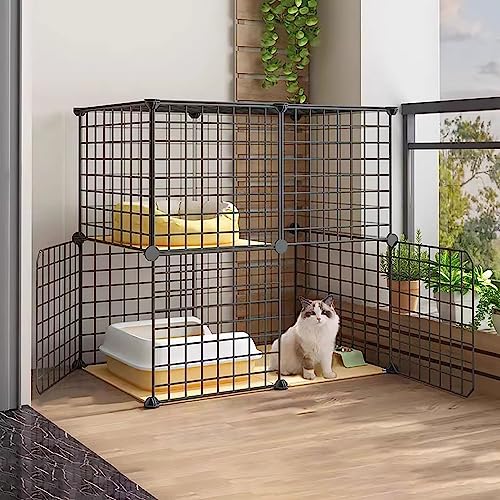 Katzenkäfige Für Drinnen Und Draußen, Katzengehege, Abnehmbarer Kleintierkäfig, Katzenlaufstall, Welpenkiste, Halbgeschlossener Katzenschrank – Für Kleine Haust,75x39x73cmB Katzenkäfige Für Drinnen Und Draußen, Katzengehege, Abnehmbarer Kleintierkäfig, Katzenlaufstall, Welpenkiste, Halbgeschlossener Katzenschrank – Für Kleine Haust,75x39x73cmB von HPTHLY