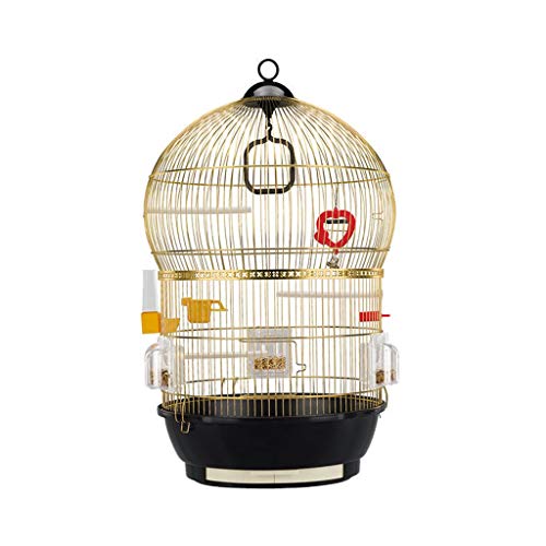 Vogelkäfige Übergroßer Papageienkäfig Edelstahl Deluxe Bird Villa Außen Einfacher Und Stilvoller -End Vogelkäfig Vogelträgerm,M, von HPTHLY