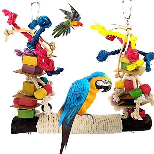 HPiano Papageienspielzeug, Vogelspielzeug für Vögel, Papageien, Schaukel, Kauspielzeug aus Naturholz, zum Aufhängen,Vögel Spielzeug Holz Glocke Vogel Schaukel Kauen Zubehör Bunt Holz Riesenrad HPiano Papageienspielzeug, Vogelspielzeug für Vögel, Papageien, Schaukel, Kauspielzeug aus Naturholz, zum Aufhängen,Vögel Spielzeug Holz Glocke Vogel Schaukel Kauen Zubehör Bunt Holz Riesenrad von HPiano