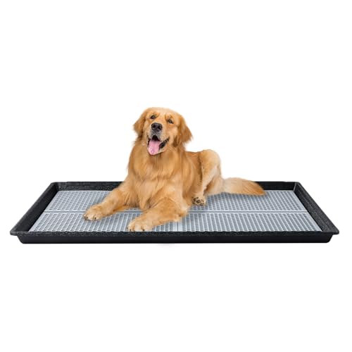 HQ4us Hunde-Urinier-Pad-Halter mit Gitter, 114,4 x 86,4 cm, große Katzentoilette, Welpen-Pad-Halter, weniger Unordnung, Hundetöpfchen für drinnen und draußen, für Balkon HQ4us Hunde-Urinier-Pad-Halter mit Gitter, 114,4 x 86,4 cm, große Katzentoilette, Welpen-Pad-Halter, weniger Unordnung, Hundetöpfchen für drinnen und draußen, für Balkon von HQ4US 4LEGS