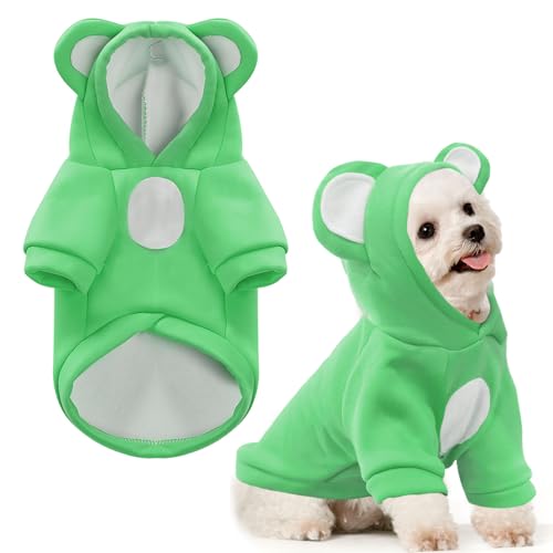 HRTTSY Kapuzenpullover für kleine Hunde, weiches warmes Fleece, für Herbst und Winter, niedlicher Welpenpullover, Katzenmantel, lustiger Blanko-Pullover, Hunde-Kapuzen-Sweatshirts für kleine Hunde, HRTTSY Kapuzenpullover für kleine Hunde, weiches warmes Fleece, für Herbst und Winter, niedlicher Welpenpullover, Katzenmantel, lustiger Blanko-Pullover, Hunde-Kapuzen-Sweatshirts für kleine Hunde, von HRTTSY