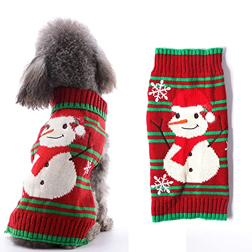 HRTTSY Weihnachten Hundepullover, Winter Warmer Hund Katze Pullover Kleidung Haustier Mantel Kostüm Welpenpullover Pullover Bekleidung für kleine mittelgroße Hunde Großer Hund Haustierpullover von HRTTSY