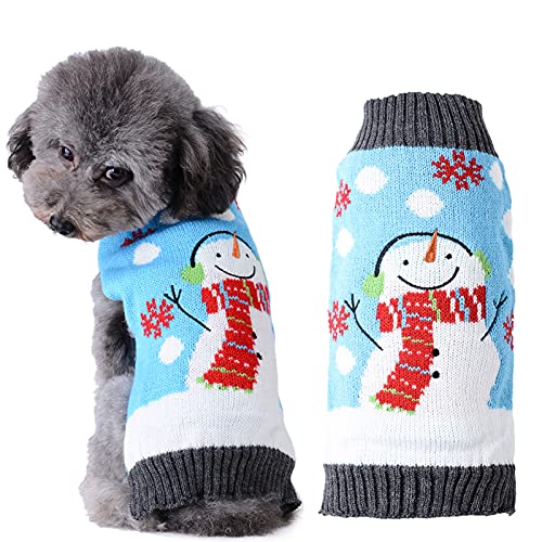 HRTTSY Weihnachten Hundepullover, Winter Warmer Hund Katze Pullover Kleidung Haustier Mantel Kostüm Welpenpullover Pullover Bekleidung für kleine mittelgroße Hunde Großer Hund Haustierpullover von HRTTSY