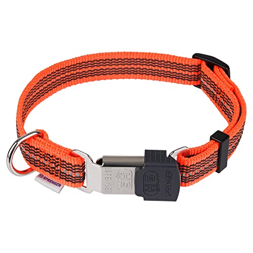 Verstellbares Halsband - reflektierend, neon orange, 40-55 cm von SPRENGER