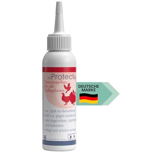HS Spot on Bird – Pflegemittel für Vögel und Geflügel zur Vorbeugung gegen rote Vogelmilben, nordische Geflügelmilben, Federlinge, Kalkbeine etc. – 100 ml von HS Sikma