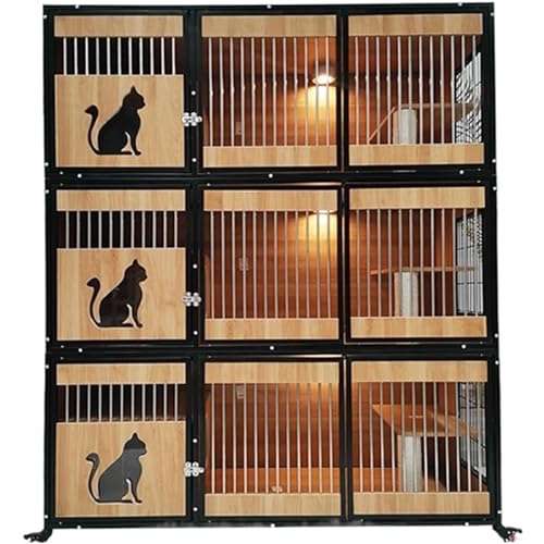 Dreischichtiger Katzenschrank, Katzenhaus aus Holz, belüfteter und atmungsaktiver Katzenkäfig, luxuriöse Katzenvilla mit Mehreren Funktionen, Katzenwohnung Dreischichtiger Katzenschrank, Katzenhaus aus Holz, belüfteter und atmungsaktiver Katzenkäfig, luxuriöse Katzenvilla mit Mehreren Funktionen, Katzenwohnung von HSHTTKL