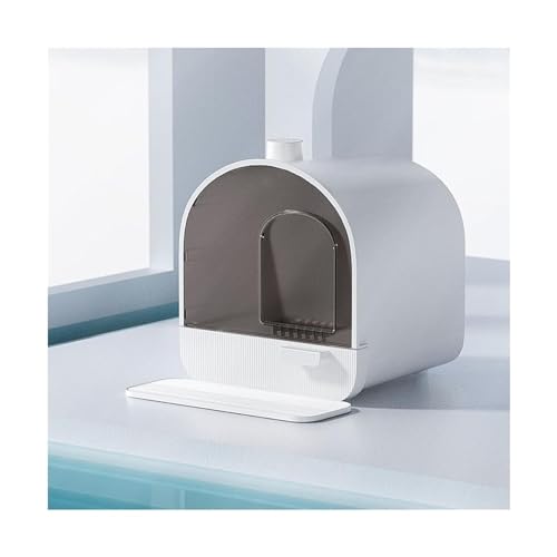 Geschlossene Katzentoilette, spritzwassergeschützte Katzentoilette mit Schublade, Katzentoilette aus Kunststoff mit Plattform von HSHTTKL