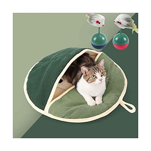 Haustierhäuser Faltbarer niedlicher Katzenschlafsack, warm und feuchtigkeitsbeständig, maschinenwaschbar, weich, tragbar, rutschfest, Baumwolle, Leinen, Haustierbett Neu Haustierhäuser Faltbarer niedlicher Katzenschlafsack, warm und feuchtigkeitsbeständig, maschinenwaschbar, weich, tragbar, rutschfest, Baumwolle, Leinen, Haustierbett Neu von HSHTTKL