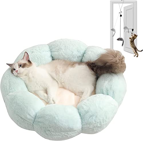 Haustierhäuser Katzenbett in Blumenform, doppelt gefüllte Baumwolle, weich und bequem, rutschfest, stabil und Nicht zusammengeklappt, waschbar Neu Haustierhäuser Katzenbett in Blumenform, doppelt gefüllte Baumwolle, weich und bequem, rutschfest, stabil und Nicht zusammengeklappt, waschbar Neu von HSHTTKL
