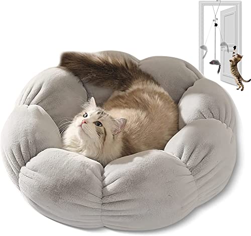 Haustierhäuser Katzenbett in Blumenform, doppelt gefüllte Baumwolle, weich und bequem, rutschfest, stabil und Nicht zusammengeklappt, waschbar Neu Haustierhäuser Katzenbett in Blumenform, doppelt gefüllte Baumwolle, weich und bequem, rutschfest, stabil und Nicht zusammengeklappt, waschbar Neu von HSHTTKL