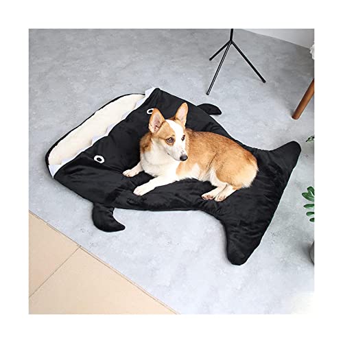 Haustierhäuser Shark-Shaped Kennel Kitten Bed All Seasons Tragbares Hundebett Warmes wasserdichtes Haustierbettkissen für Camping Wandern Cottage Strand Neu von HSHTTKL