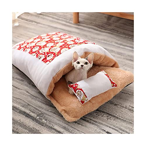 Haustierhäuser Verdicktes Plüsch-Katzenbett, warm und feuchtigkeitsfest, mit Kissen, abnehmbar, waschbar, Höhle, Haustierversteck, tragbares Matratzen-Hundebett Neu Haustierhäuser Verdicktes Plüsch-Katzenbett, warm und feuchtigkeitsfest, mit Kissen, abnehmbar, waschbar, Höhle, Haustierversteck, tragbares Matratzen-Hundebett Neu von HSHTTKL