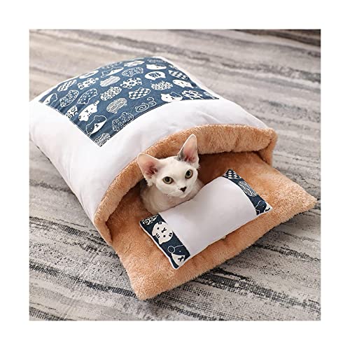 Haustierhäuser Verdicktes Plüsch-Katzenbett, warm und feuchtigkeitsfest, mit Kissen, abnehmbar, waschbar, Höhle, Haustierversteck, tragbares Matratzen-Hundebett Neu Haustierhäuser Verdicktes Plüsch-Katzenbett, warm und feuchtigkeitsfest, mit Kissen, abnehmbar, waschbar, Höhle, Haustierversteck, tragbares Matratzen-Hundebett Neu von HSHTTKL