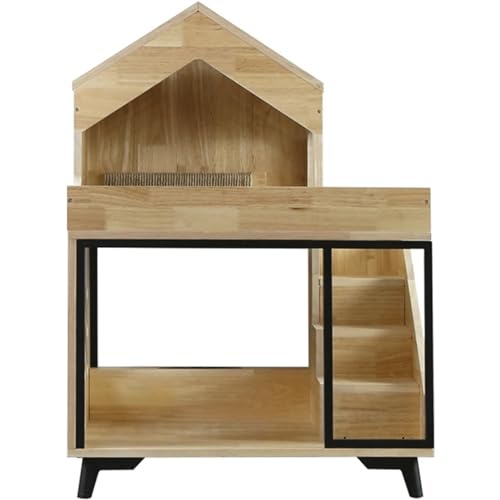 Katzenhaus aus Holz mit Trittleiter, Aufbewahrungsschrank für Katzen, Klettergerüst für Katzen, Kratzbaum für Katzen, Katzenzimmer Katzenhaus aus Holz mit Trittleiter, Aufbewahrungsschrank für Katzen, Klettergerüst für Katzen, Kratzbaum für Katzen, Katzenzimmer von HSHTTKL