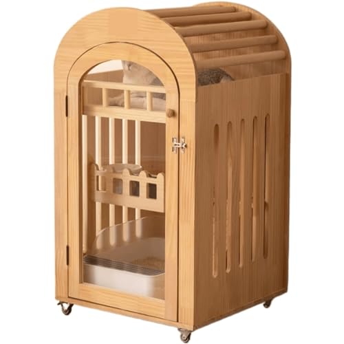Massivholz-Katzenschrank, dreiseitiger Belüftungsdesign-Katzenkäfig, Katzenhaus mit Universalrädern, Haustierkatzenvilla Massivholz-Katzenschrank, dreiseitiger Belüftungsdesign-Katzenkäfig, Katzenhaus mit Universalrädern, Haustierkatzenvilla von HSHTTKL