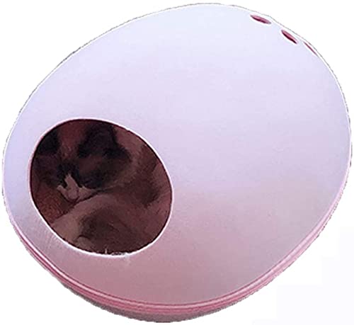 Haustier-Sofa Komfortables Schlafnest Kreative Ei-Form-Haustierhöhle HSWYJJPFB 1103(Color:Pink;Size:Large) von HSWYJJPFB