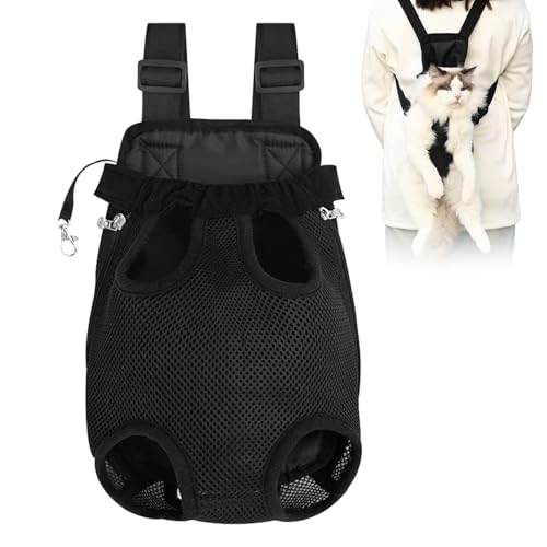 HTTDSLF Haustier Rucksack Hund Katzen Tragetasche, Verstellbarer Hunde-Tragerrucksack, Haustier-Tragerucksack, für Klein Mittler Hunde Katzen Welpen, M, Schwarz HTTDSLF Haustier Rucksack Hund Katzen Tragetasche, Verstellbarer Hunde-Tragerrucksack, Haustier-Tragerucksack, für Klein Mittler Hunde Katzen Welpen, M, Schwarz von HTTDSLF