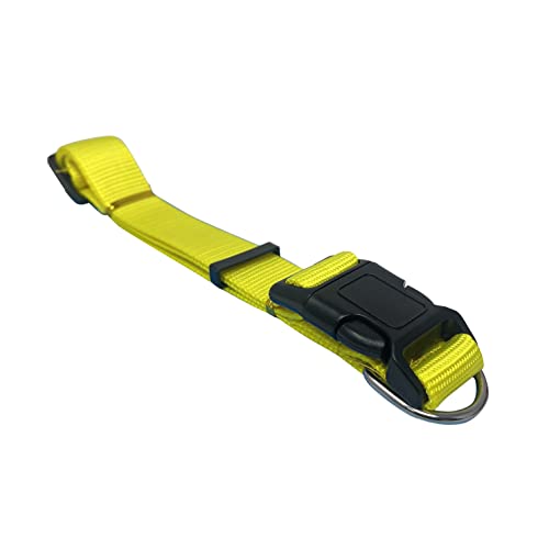 HTUK Hundehalsband, verstellbar, langlebig, stark, verstellbar, bequem, Nylon, verstellbare Halsbänder, kleine Größe, Umfang 16–26 cm, Gelb HTUK Hundehalsband, verstellbar, langlebig, stark, verstellbar, bequem, Nylon, verstellbare Halsbänder, kleine Größe, Umfang 16–26 cm, Gelb von HTUK