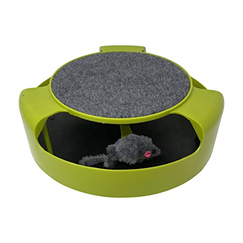 HTUK Katzenspielzeug zum Fangen der Maus, Plüsch, zum Spielen, zum Fangen der Maus, interaktives Katzenspielzeug für stundenlangen Spaß und Bewegung HTUK Katzenspielzeug zum Fangen der Maus, Plüsch, zum Spielen, zum Fangen der Maus, interaktives Katzenspielzeug für stundenlangen Spaß und Bewegung von HTUK