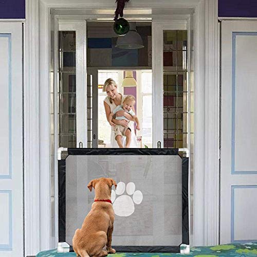 HTYG Treppen Tore Für Hunde-Baby Sicherheit Tor-Tragbare Folding Pet Isolation Net-Baby Kleinkind Schutz Fechten Tür Installieren Überall-100X80cm (1pcs) von HTYG