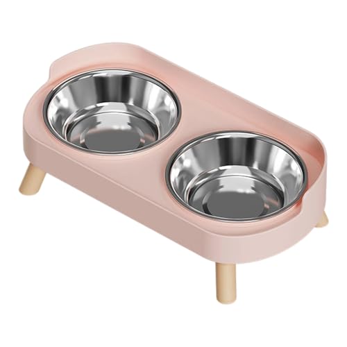 Erhöhte Hundenäpfe mit Ständer, doppelte Futterstation, Edelstahl-Hundefutter- und Wassernapf, auslaufsicherer Wassernapf, Haustierbedarf für kleine Hunde und Katzen Erhöhte Hundenäpfe mit Ständer, doppelte Futterstation, Edelstahl-Hundefutter- und Wassernapf, auslaufsicherer Wassernapf, Haustierbedarf für kleine Hunde und Katzen von HUAANYA