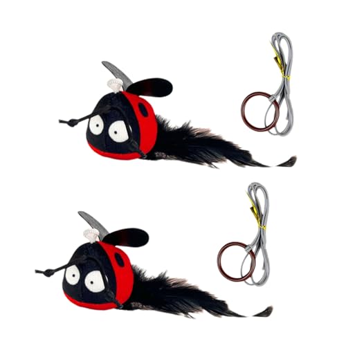 HUAJINGKEJI Cat Bugs Toy Kitten Quietschspielzeug mit Sound Zahnen Kauen Käfer mit Sound zum Trainieren HUAJINGKEJI Cat Bugs Toy Kitten Quietschspielzeug mit Sound Zahnen Kauen Käfer mit Sound zum Trainieren von HUAJINGKEJI
