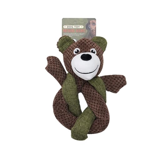 HUAJINGKEJI Hund Quietschendes Apportierspielzeug Lustiges Spiel für Hunde Zahnen Kauen Backenzähne Spielzeug Hund Cartoon Bär Spielzeug für Indoor Hunde HUAJINGKEJI Hund Quietschendes Apportierspielzeug Lustiges Spiel für Hunde Zahnen Kauen Backenzähne Spielzeug Hund Cartoon Bär Spielzeug für Indoor Hunde von HUAJINGKEJI