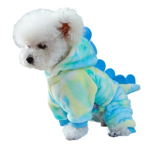 HUAJINGKEJI Hunde-Kapuzenpullover mit Dinosaurier-Motiv für kleine bis große Hunde, weicher Overall, Bekleidung, Cartoon-Dinosaurier-Pullover HUAJINGKEJI Hunde-Kapuzenpullover mit Dinosaurier-Motiv für kleine bis große Hunde, weicher Overall, Bekleidung, Cartoon-Dinosaurier-Pullover von HUAJINGKEJI