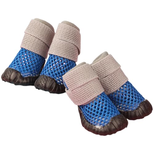 HUAJINGKEJI Hundeschuhe, Pfotenschutz, rutschfest, für kleine Hunde, ausgehöhlte Schuhe für Outdoor-Aktivitäten, Spaziergänge mit dem Hund HUAJINGKEJI Hundeschuhe, Pfotenschutz, rutschfest, für kleine Hunde, ausgehöhlte Schuhe für Outdoor-Aktivitäten, Spaziergänge mit dem Hund von HUAJINGKEJI