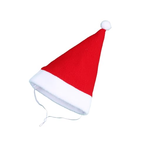 HUAJINGKEJI Plüsch-Weihnachtsmütze für Hunde und Katzen, Urlaubskostüm, Kappen für große Rassen, verstellbare Haustier-Weihnachtsmannmütze, Party-Kopfpie HUAJINGKEJI Plüsch-Weihnachtsmütze für Hunde und Katzen, Urlaubskostüm, Kappen für große Rassen, verstellbare Haustier-Weihnachtsmannmütze, Party-Kopfpie von HUAJINGKEJI