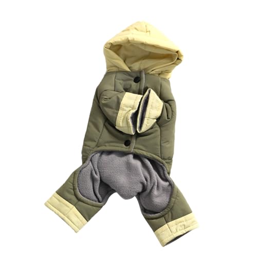 HUAJINGKEJI Warmer Wintermantel für kaltes Wetter, gepolsterte Kleidung für kleine Rassen, 4 Beine, Baumwolljacken für Outdoor-Aktivitäten HUAJINGKEJI Warmer Wintermantel für kaltes Wetter, gepolsterte Kleidung für kleine Rassen, 4 Beine, Baumwolljacken für Outdoor-Aktivitäten von HUAJINGKEJI