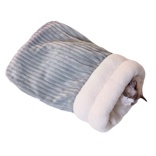 HUAJINGKEJI Warmer Winterschlafsack für Katzen, großes Haustierbett, Höhle für Innenwärme, bequemer Katzen-Ruhesack mit dicken Einlagen HUAJINGKEJI Warmer Winterschlafsack für Katzen, großes Haustierbett, Höhle für Innenwärme, bequemer Katzen-Ruhesack mit dicken Einlagen von HUAJINGKEJI